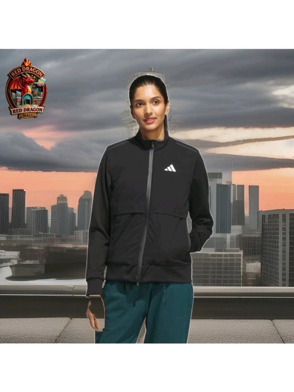 Adidas Ultimate 365 Tour Frostguard Full-Zip Black Jacket - Women's Size 2XL